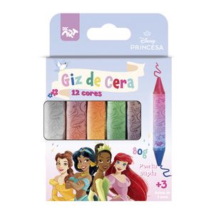 Giz de Cera Ponta Dupla Princesas 12 Cores 4745 - Dac