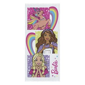 Toalha Banho Infantil Felpuda Barbie 60x120cm 6191701 - Lepper