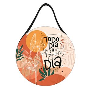 Placa Decorativa Com "Corda Todo Dia É Um Bom Dia" Mdf JPL2246 - Nsw