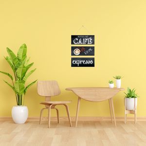 Placa Decorativa Com Corda "Depois do Café" Mdf JPL2057 - Nsw