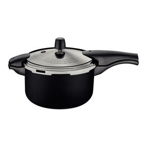 Panela de Pressão 6l Vancouver Effect Em Alumínio Antiaderente Starflon Max Preto 24cm Ref.20592424 Tramontina