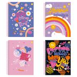 Caderno_Universitário_1_Matéria_Espiral_Capa_Dura_Be_Happy_Sortido_80_Folhas_Ref.10220_Animativa