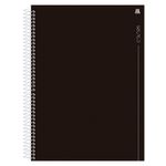 Caderno_Universitário_10_Matérias_Espiral_Capa_Dura_Colors_Preto_160_Folhas_10205_-_Animativa