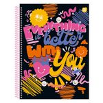 Caderno_Universitário_1_Matéria_Espiral_Capa_Dura_Be_Happy_Sortido_80_Folhas_Ref.10220_Animativa