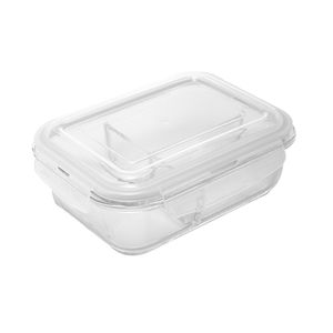 Pote Hermético Genebra 1 Litro Vidro Borossilicato Com 2 Divisórias E Tampa Plástica 5363 - Lyor