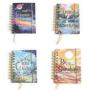 Agenda 2025 Espiral Capa Dura 11x15cm Frases Wire-o Sortida PPA62545 - Sunway