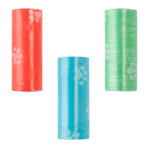 Kit Com 3 Rolos de Saquinhos Higiênicos Plástico Sortido 3,6l 29,3x22cm LM2947PET-honeyhome