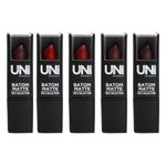 Batom_Matte_Red_Collection_Sortido_1_Unidade_Ref.UNBA37DS_Unimakeup