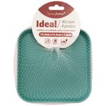 Kit_Pratos_Quadrados_Ideal_Plástico_4_Peças_14,5x14,5x1,8cm_LM2532IDE_-_honeyhome