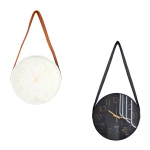 Relógio de Parede Moldura Plástico Com Alça Algodão Sortido 29,5x29,5x4,2cm LM2839 - honeyhome