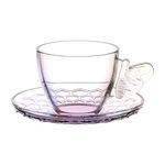 Conjunto_4_Xicaras_de_Chá_Com_Pires_Bee_Rainbow_Vidro_200ml_JGCH077RB_-_Hauskraft