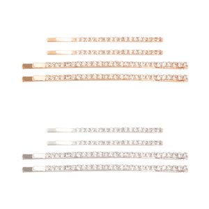 Kit Grampos Para Cabelo Strass Liga de Alumínio e Vidro Sortido 2 Peças 9x0,7x0,2cm LM2819 - honeyhome