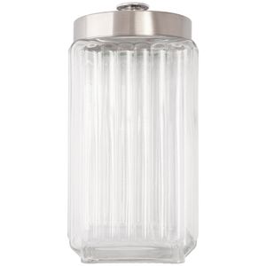 Pote Hermético Vidro Transparente 2000ml 11,5x11,5x22cm LM2397 - honeyhome