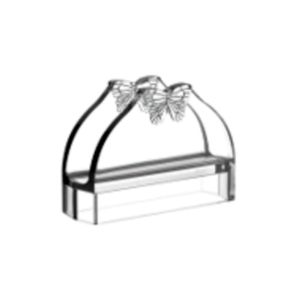 Porta Guardanapos Butterfly Vidro 13x4x9cm 21028 - Wolff