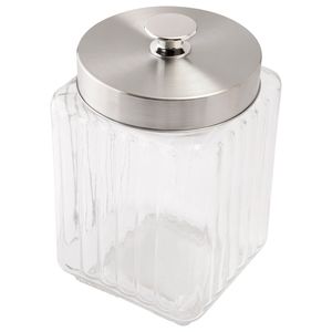 Pote Hermético Vidro Transparente 1400ml 11,5x11,5x17cm LM2398 - honeyhome