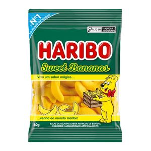 Bala de Gelatina Sweet Bananas 80g 50262 - Haribo