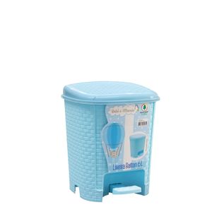 Lixeira Rattan Bebê E Mamãe Azul6l BM2074 - Monte Libano