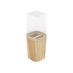 Porta_Escova_Classic_Plástico_Marmorizado/_Bege_Madeira_380ml_13750_-_Plasútil