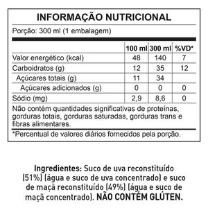 Suco 100% Natural Uva E Maçã 300ml 22435 - Natural One
