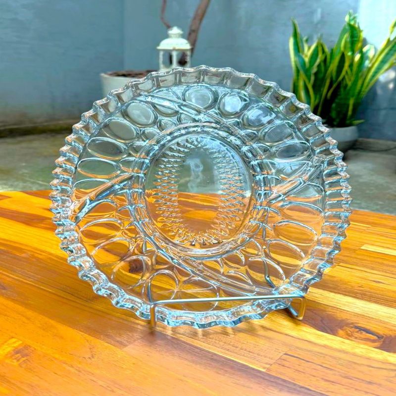 Petisqueira Redonda Nova Vidro 980ml 21,5x31,5x3cm PD1166GCL