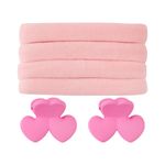 Kit_4_Elásticos_Para_Cabelo_Com_2_Prendedores_Piranha_Laço,_Flor_Ou_Coração_Sortido_Ref.LM2811_honeyhome