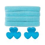 Kit_4_Elásticos_Para_Cabelo_Com_2_Prendedores_Piranha_Laço,_Flor_Ou_Coração_Sortido_Ref.LM2811_honeyhome