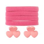 Kit_4_Elásticos_Para_Cabelo_Com_2_Prendedores_Piranha_Laço,_Flor_Ou_Coração_Sortido_Ref.LM2811_honeyhome