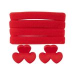 Kit_4_Elásticos_Para_Cabelo_Com_2_Prendedores_Piranha_Laço,_Flor_Ou_Coração_Sortido_Ref.LM2811_honeyhome