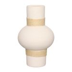 Vaso_Duplo_Mikonos_Sisal_Cerâmica_14x23,5cm_Ref.VASO090_Hauskraft