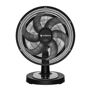 Ventilador de Mesa Turbo Conforto 126w 6 Pás Preto/cinza 40cm 127v - Cadence