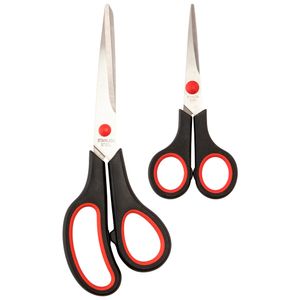 Kit Tesouras Multiúso Aço E Cabo Plástico 2 Peças LM2932PAP - honeyhome