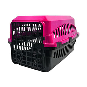 Caixa Transporte Para Cães E Gatos Rosa Neon 6073B - Pet Toys
