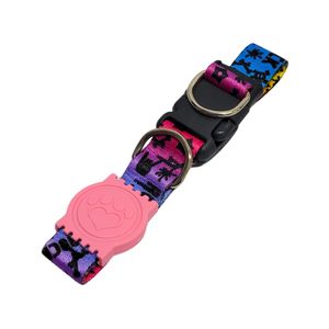 Coleira Seda 25mm Luxo Tamanho G Borrachinha Sortida Ref.3077 Pet Toys