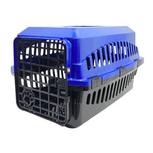 Caixa Transporte Para Cães E Gatos Azul 6076B - Pet Toys