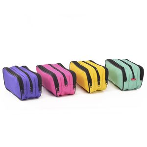 Estojo Escolar Unissex 3 Zíperes Cores Sortidas 21,5x10cm WPE00772 - Win Paper