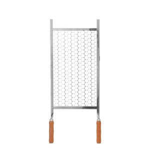 Grelha Para Churrasqueira Moeda Aço Inox 30x75x2cm 334 - Líder
