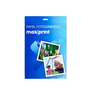 Papel Fotográfico A4 Adesivo Branco 10 Folhas 135g 58000005 - Maxprint