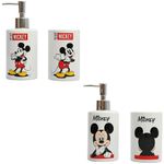 Kit_Banheiro_Porta_Sabonete_Líquido_E_Copo_LM3089DY_Mickey_Cerâmica_Sortido_Ref.DIS148_honeyhome