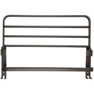 Toalheiro Com Prateleira Dobrável Autoadesivo Suporta Até 5kg Ferro 50x26,5x16,5cm LM2574 - honeyhome
