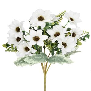 Buquê Gérbera Cetim X5 Creme 33x6cm 54568010 - Grillo