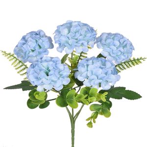 Buquê Crisântemo X5 Azul Claro 29x7cm 55298002  - Grillo