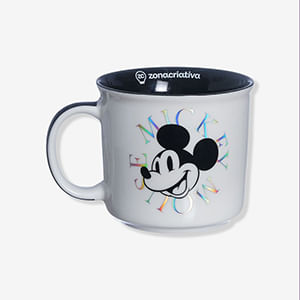 Caneca Mickey Faça O Que Ama Cerâmica 350ml 10025776 - Zona Criativa