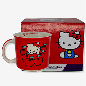 Caneca Hello Kitty Cerâmica 350ml 10025910 - Zona Criativa