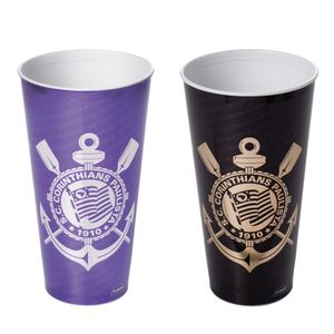 Copo Corinthians 700ml de Plástico Sortido 16207 - Plasútil