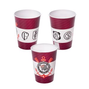 Copo Corinthians Plástico 320ml Ref.16214 Plasútil