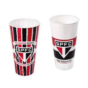 Copo São Paulo Plástico 700ml Sortido 16870 - Plasútil