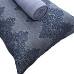 Jogo_Cama_Solteiro_Doce_Vida_Recife_Azul_Jeans_30cm_2_Peças_Ref.0310308RAZJ_Portallar