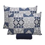 Jogo_Cama_Casal_Doce_Vida_Cali_Azul_Profundo_30cm_3_Peças_Ref.0310309CLAZP_Portallar