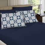 Jogo_Cama_Casal_Doce_Vida_Cali_Azul_Profundo_30cm_3_Peças_Ref.0310309CLAZP_Portallar