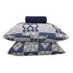 Jogo_Cama_Casal_Doce_Vida_Cali_Azul_Profundo_30cm_3_Peças_Ref.0310309CLAZP_Portallar